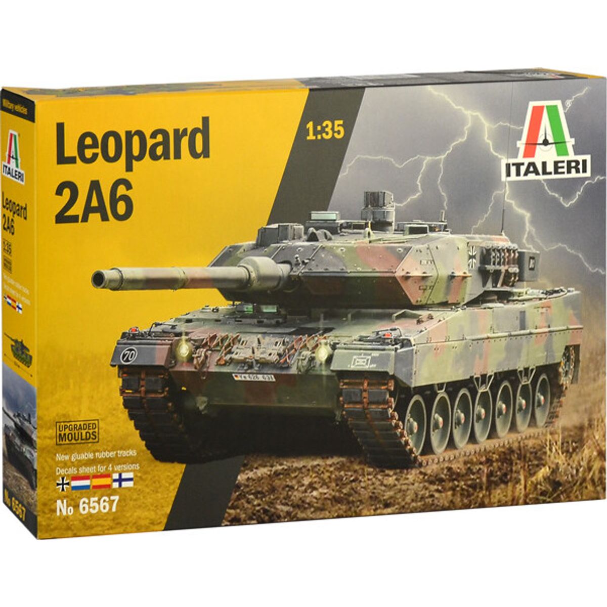 Italeri - Leopard 2a6 Tank Byggesæt - 1:35 - 6567