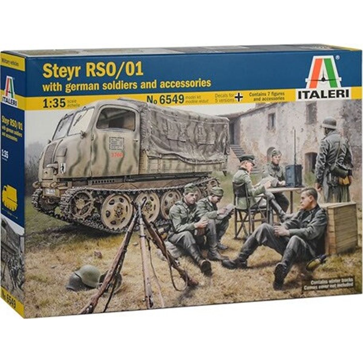 Italeri - Steyr Rso/01 With German Soldiers - 1:35 - 6549s