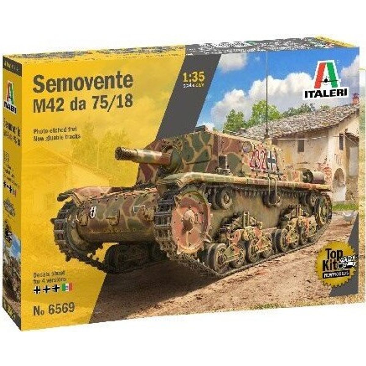 Italeri - Semovente M42 75/18 Tank Byggesæt - 1:35 - 6569