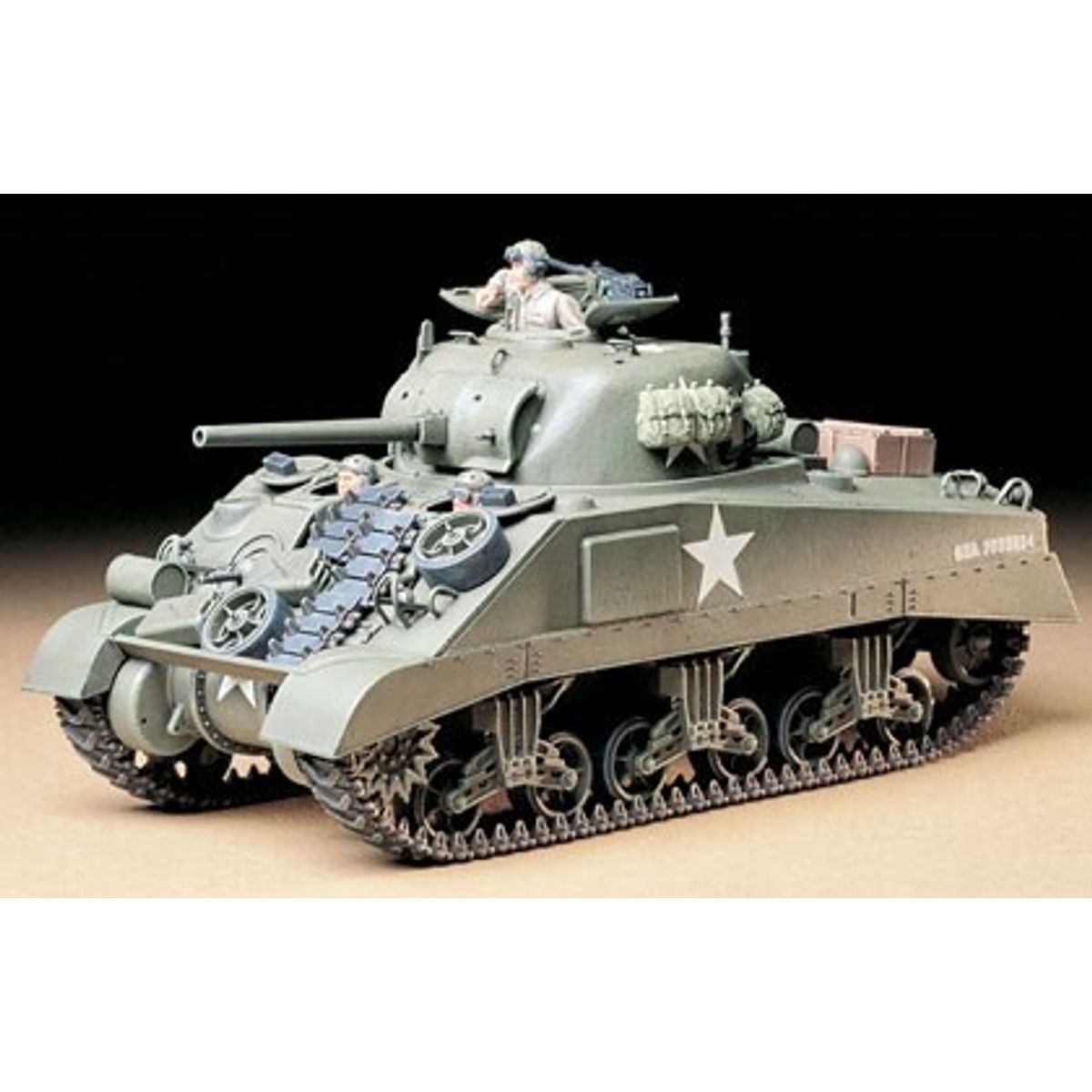 Tamiya - M4 Sherman Early Us Tank Byggesæt - 1:35 - 35190