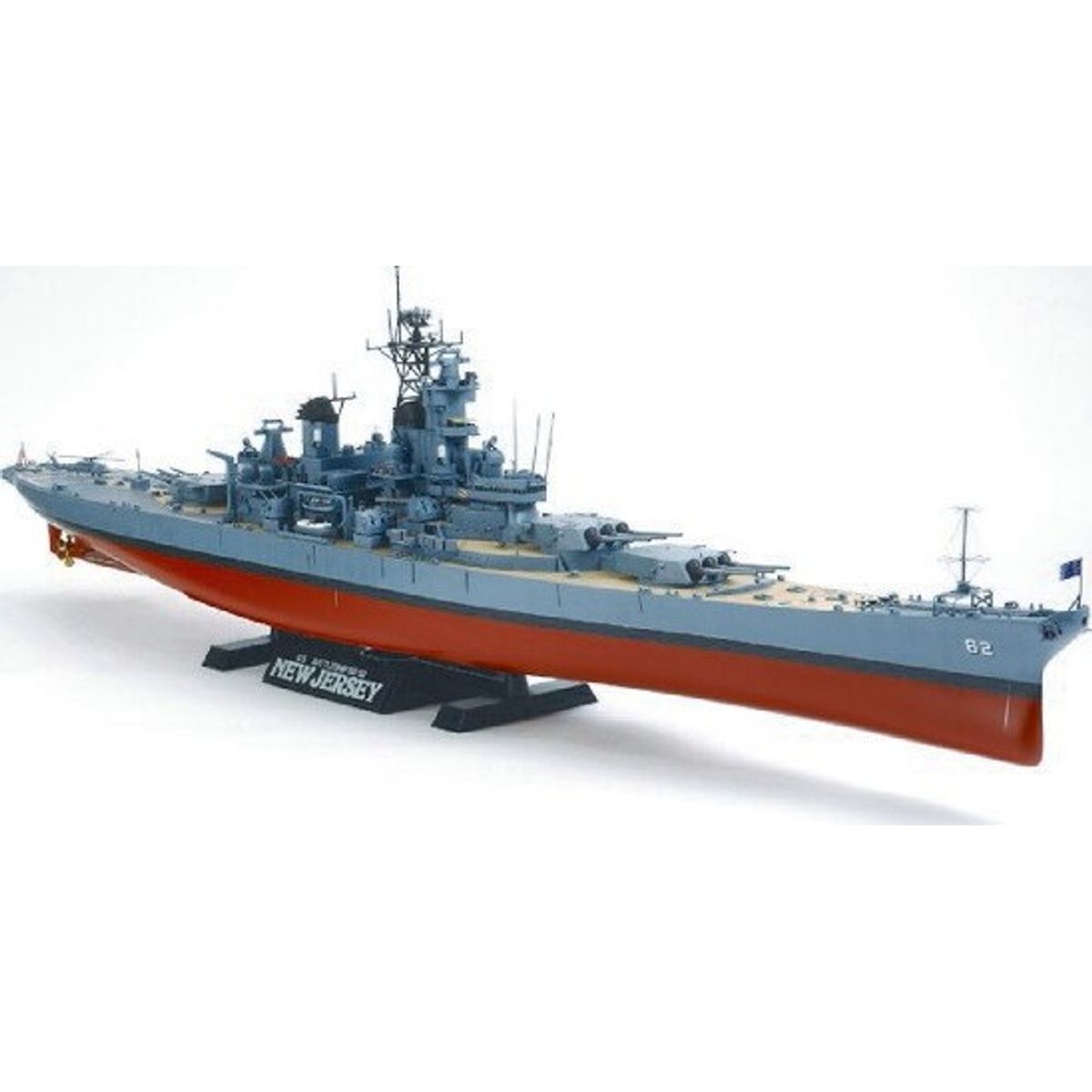 Tamiya - New Jersey U.s. Battleship Bb-62 Byggesæt - 1:350 - 78028