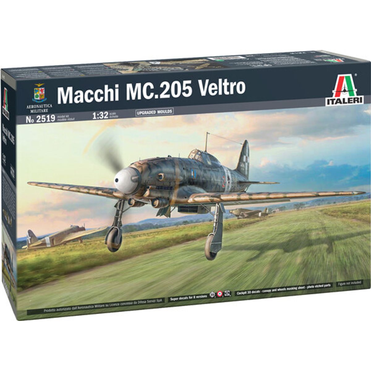 Italeri - Macchi Mc.205 Veltro Model Fly Byggesæt - 1:32 - 2519