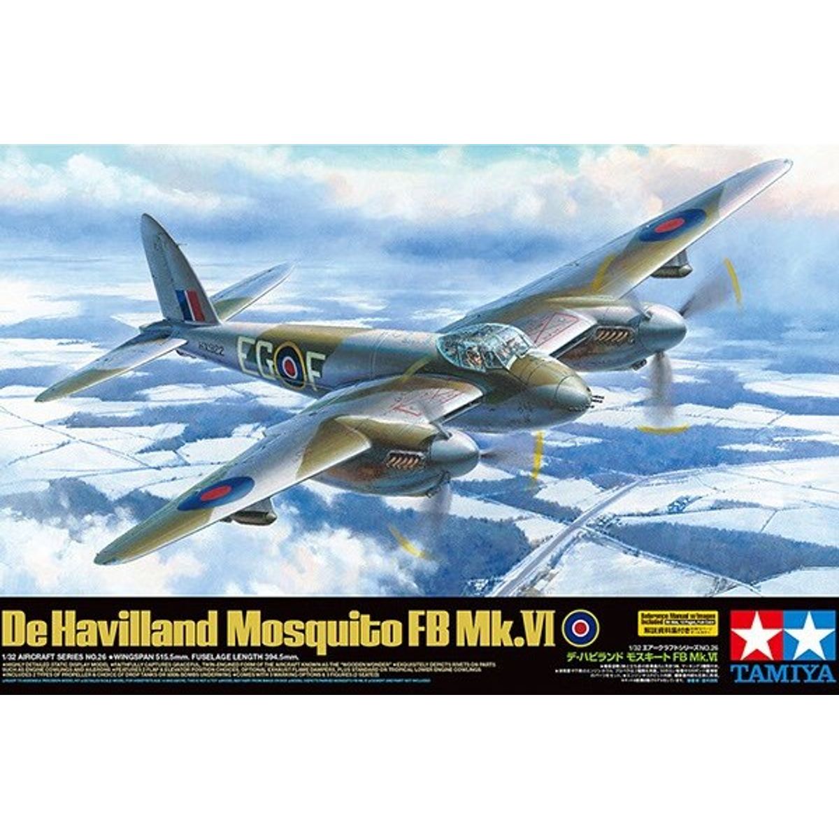 Tamiya - De Havilland Mosquito Fb Mk.vi Byggesæt - 1:32 - 60326