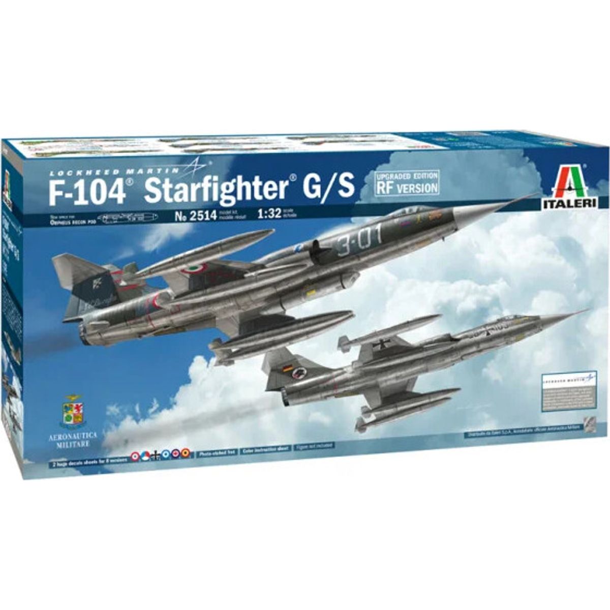 Italeri - Lockheed Martin F-104 Fly Byggesæt - 1:32 - 2514