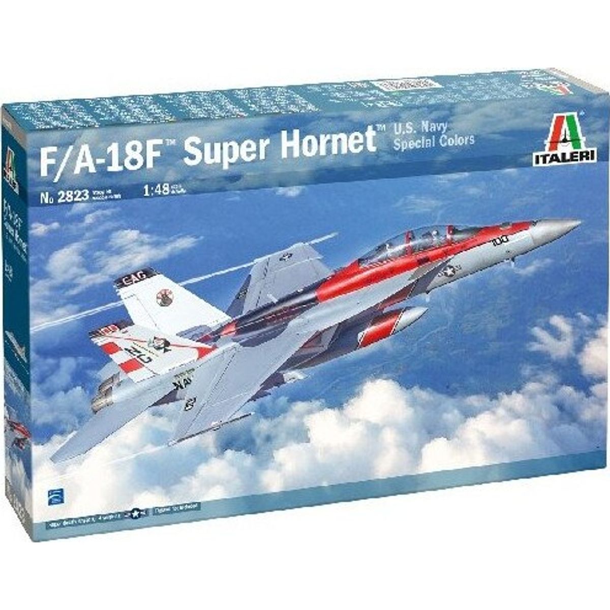 Italeri - F/a-18f Super Hornet Fly Byggesæt - U.s. Navy - 1:48 - 2823