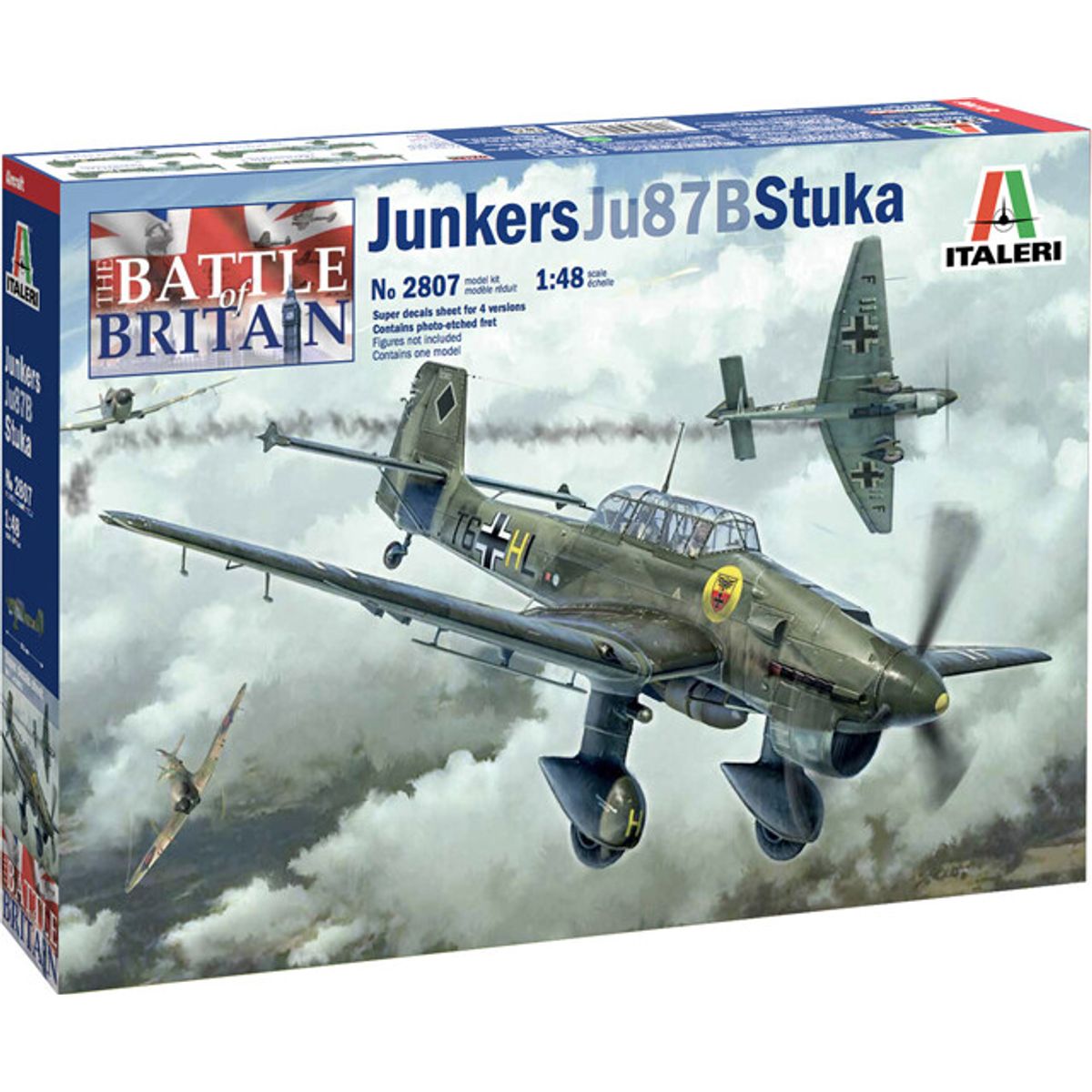 Italeri - Junkers Ju87b Fly Byggesæt - Battle Of Britain - 1:48 - 2807