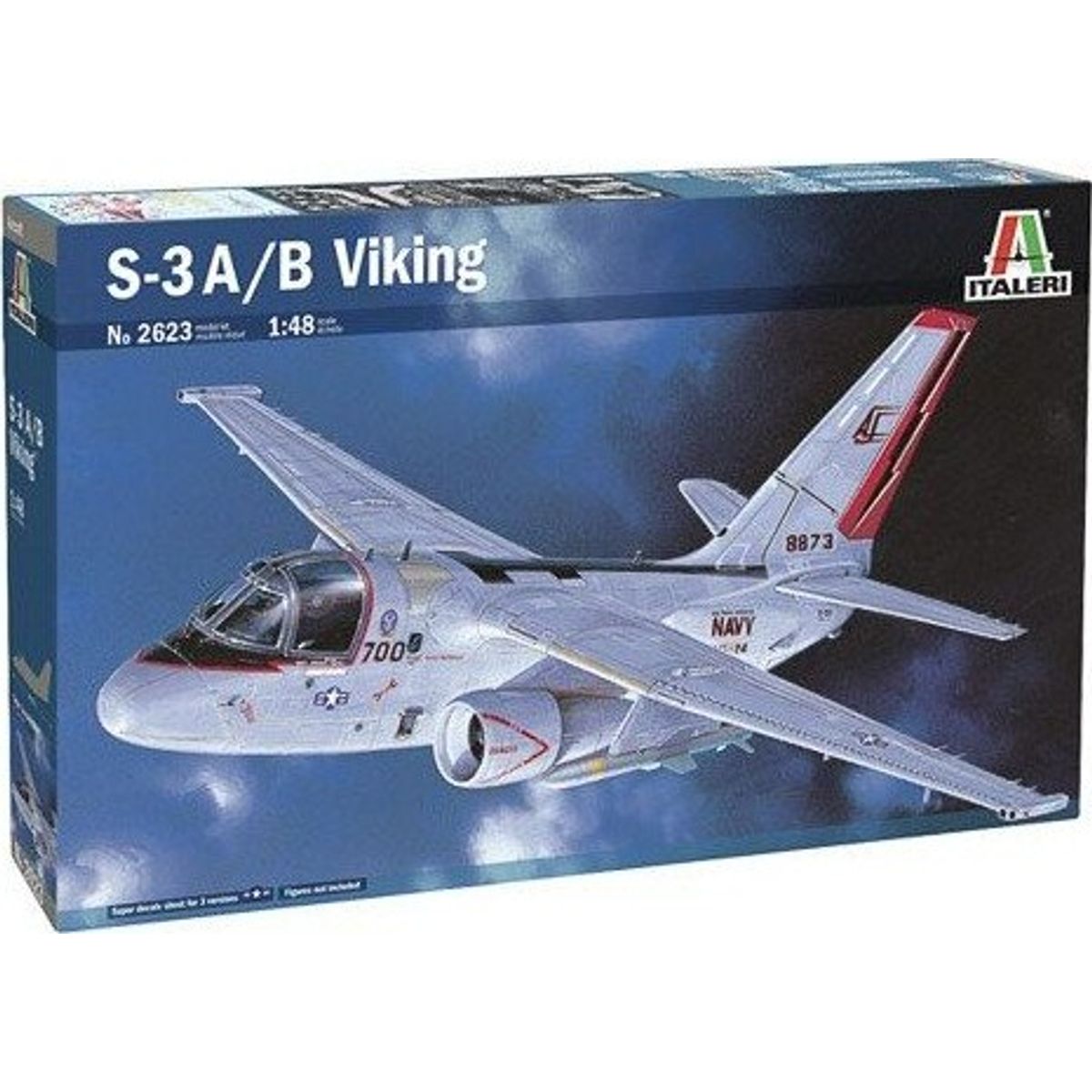 Italeri - S-3 Viking Fly Byggesæt - 1:48 - 2623