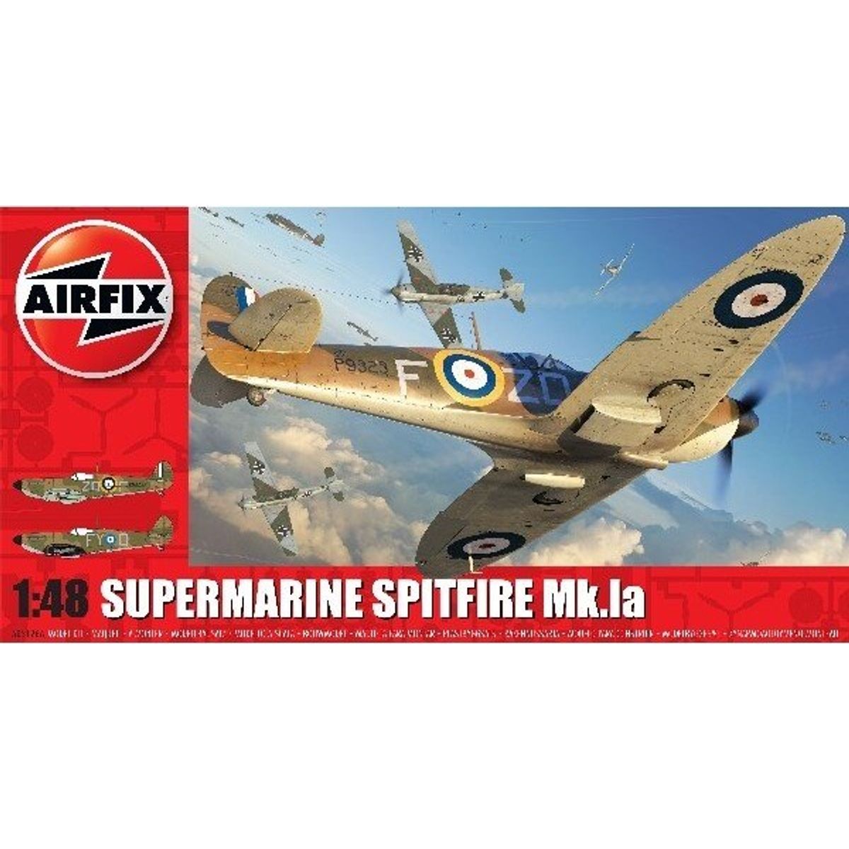 Airfix - Supermarine Spitfire Mk1a Fly Byggesæt - 1:48 - A05126a