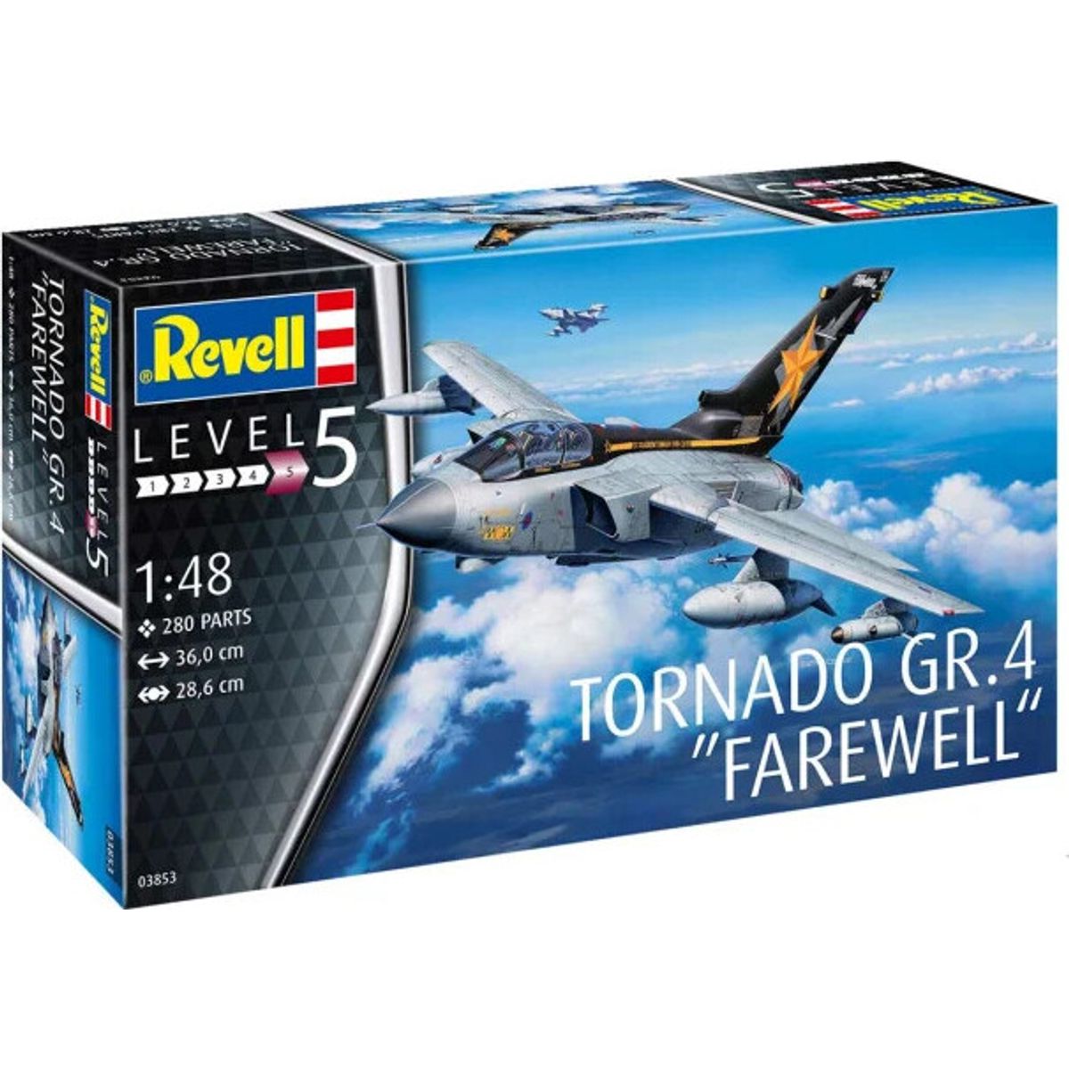 Revell - Tornado Gr.4 Fly Byggesæt - 1:48 - Level 5 - 03853