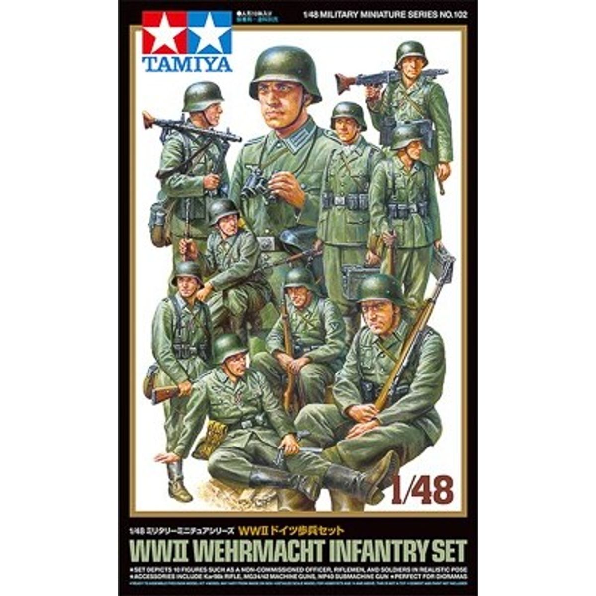 Tamiya - Wwii Wehrmacht Infantry Set - Model Figurer - 1:48 - 32602