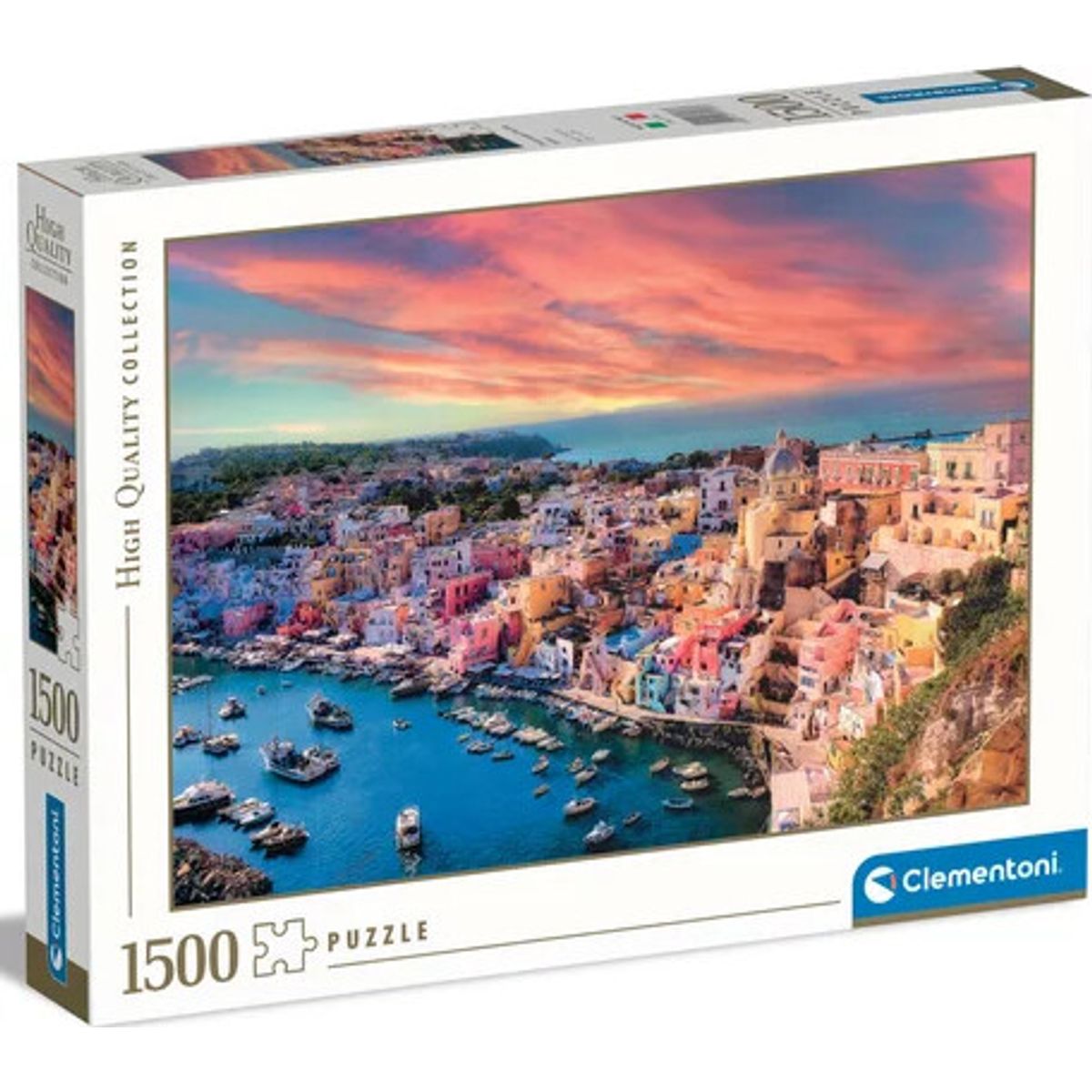 Clementoni Puslespil - Procida Italien - High Quality - 1500 Brikker