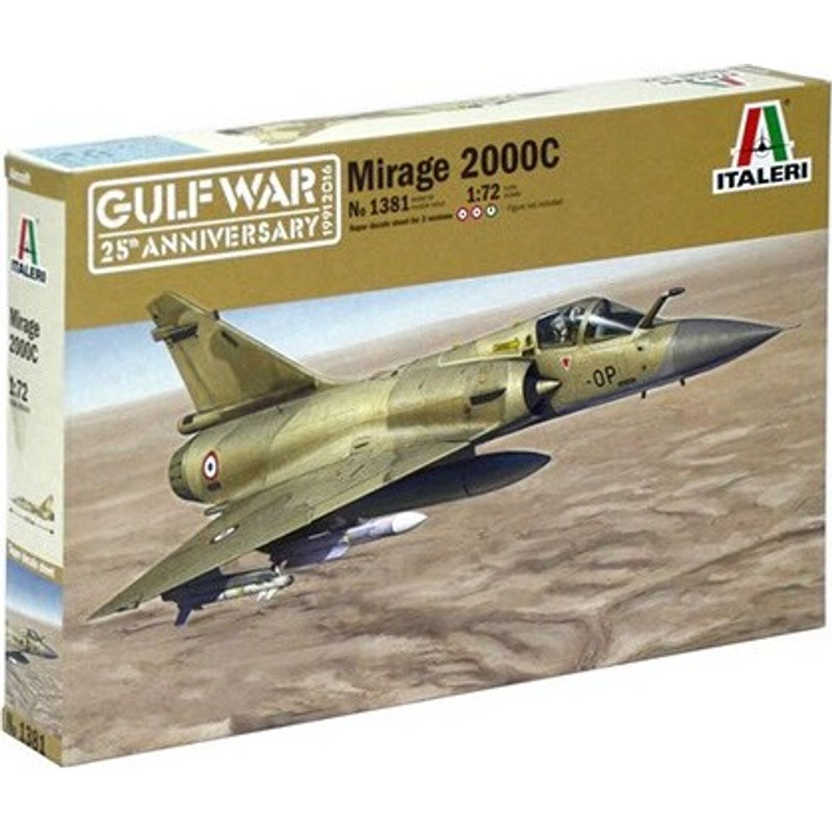 Italeri - Mirage 2000c Modelfly Byggesæt - 1:72 - 1381