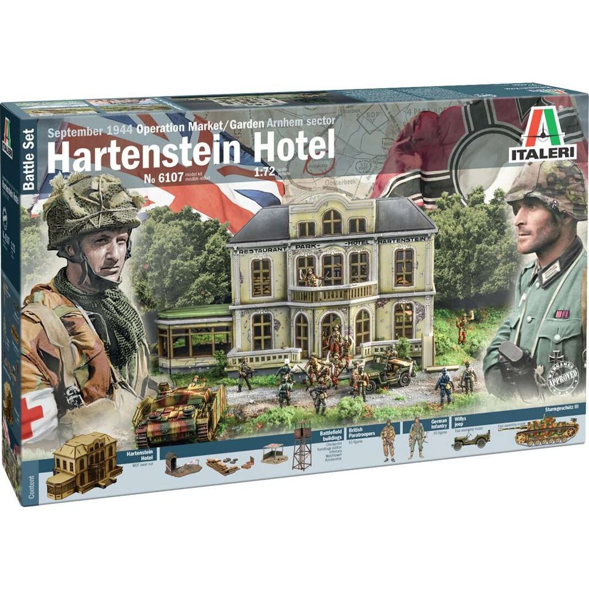 Italeri - Operation 'market Garden' Hotel Hartenstein - 1:72 - 6107s