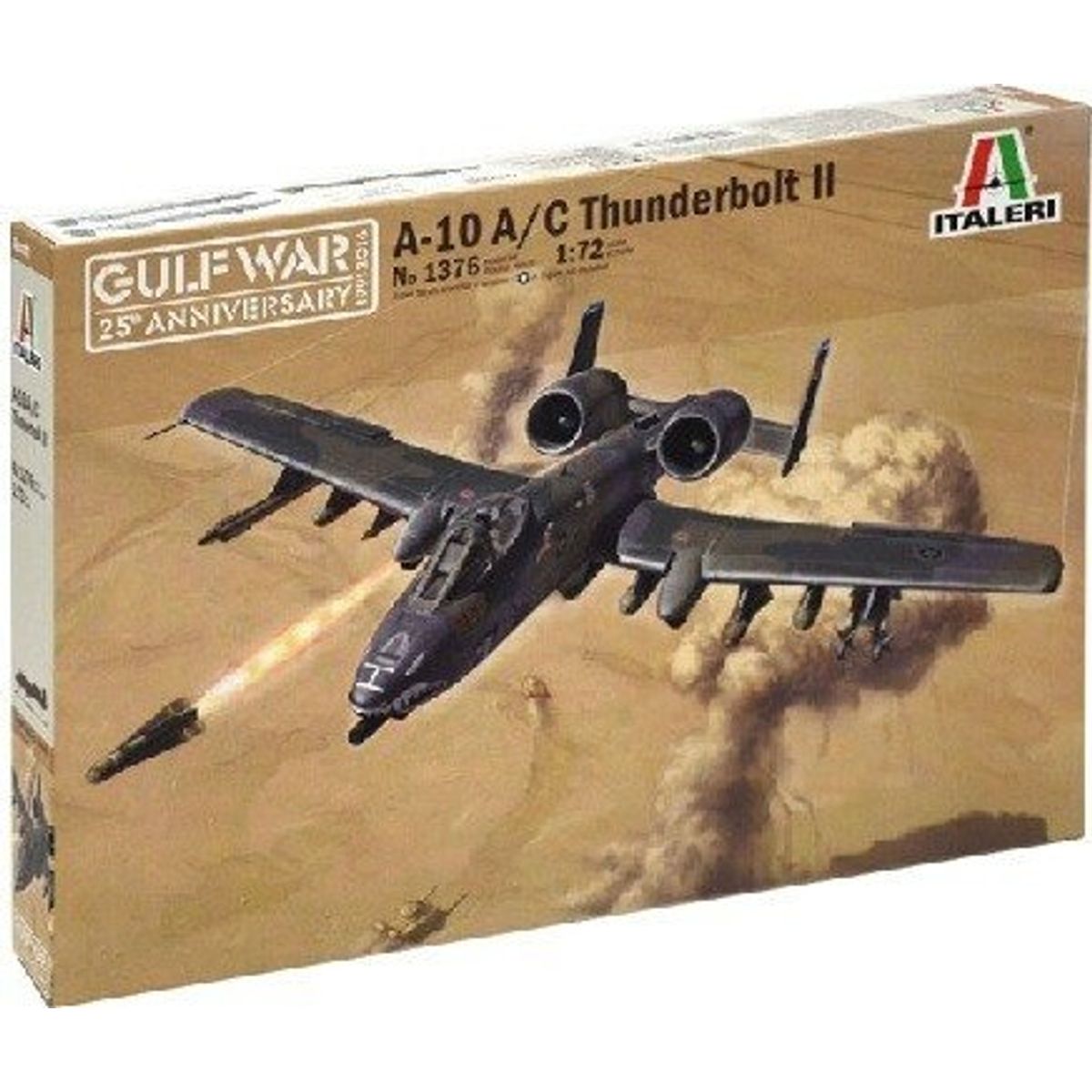 Italeri Gulf War - A-10 Thunderbolt Ii Fly Byggesæt - 1:72 - 1376