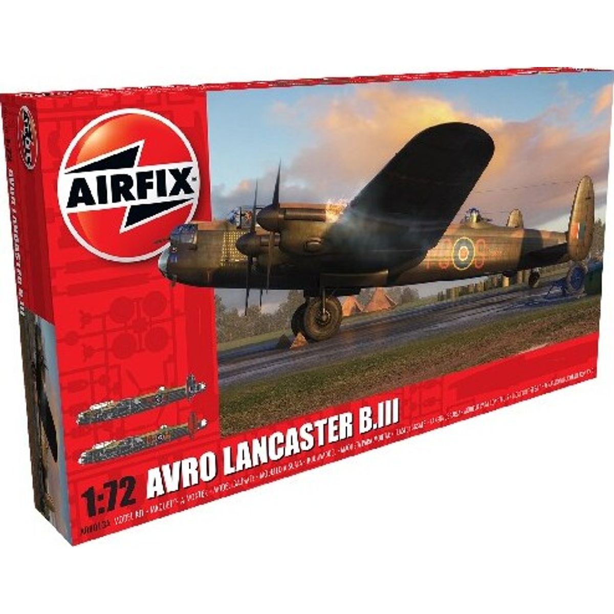 Airfix - Avro Lancaster B.iii Model Fly Byggesæt - 1:72 - A08013a