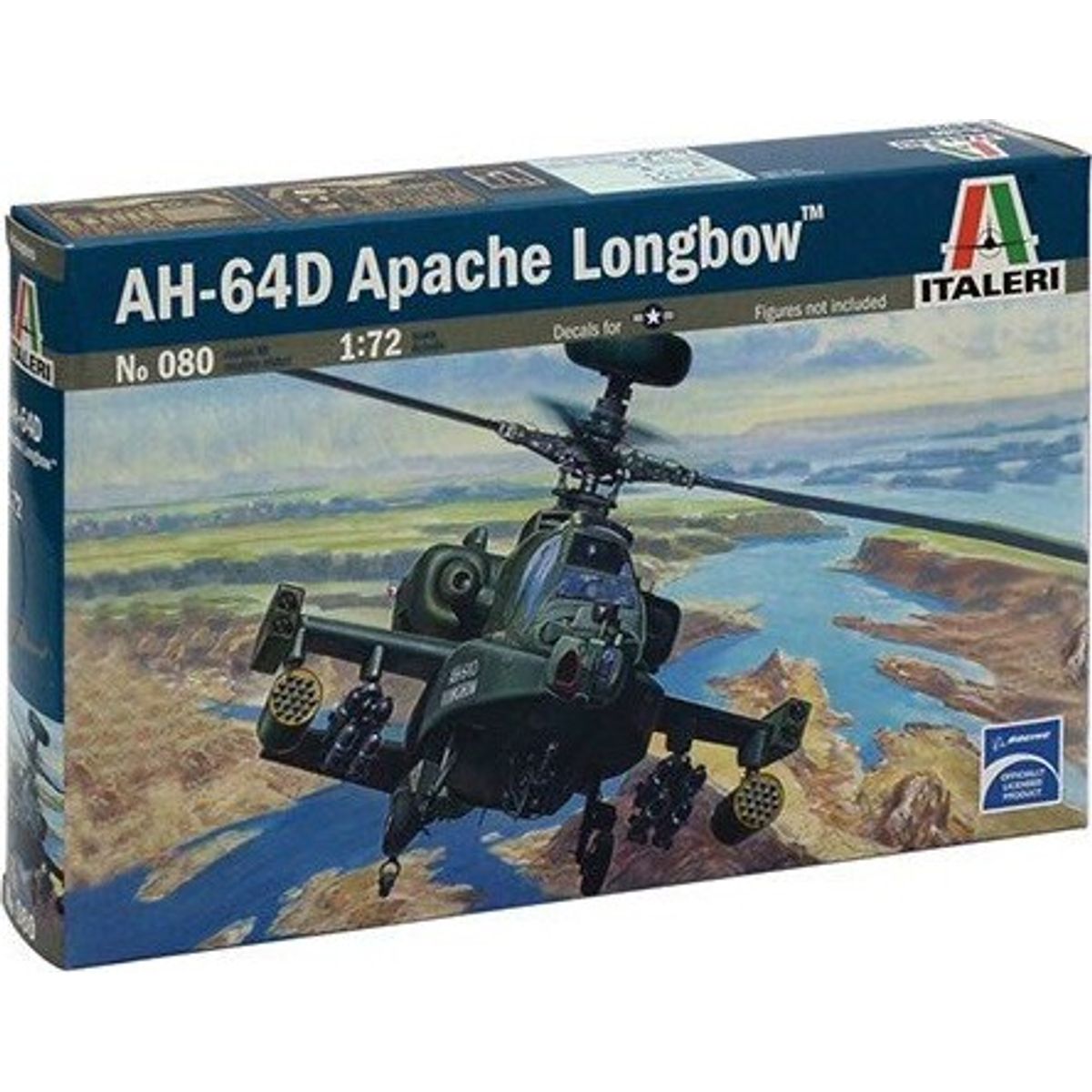 Italeri - Ah-64d Apache Longbow Fly Byggesæt - 1:72 - 080