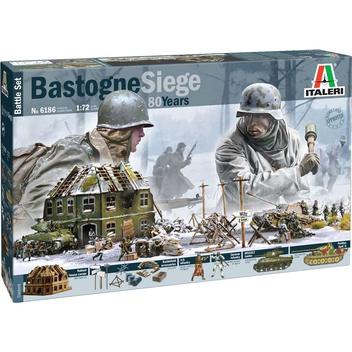 Italeri - Bastonge Siege Mdf Version 80th Byggesæt - 1:72 - 6186