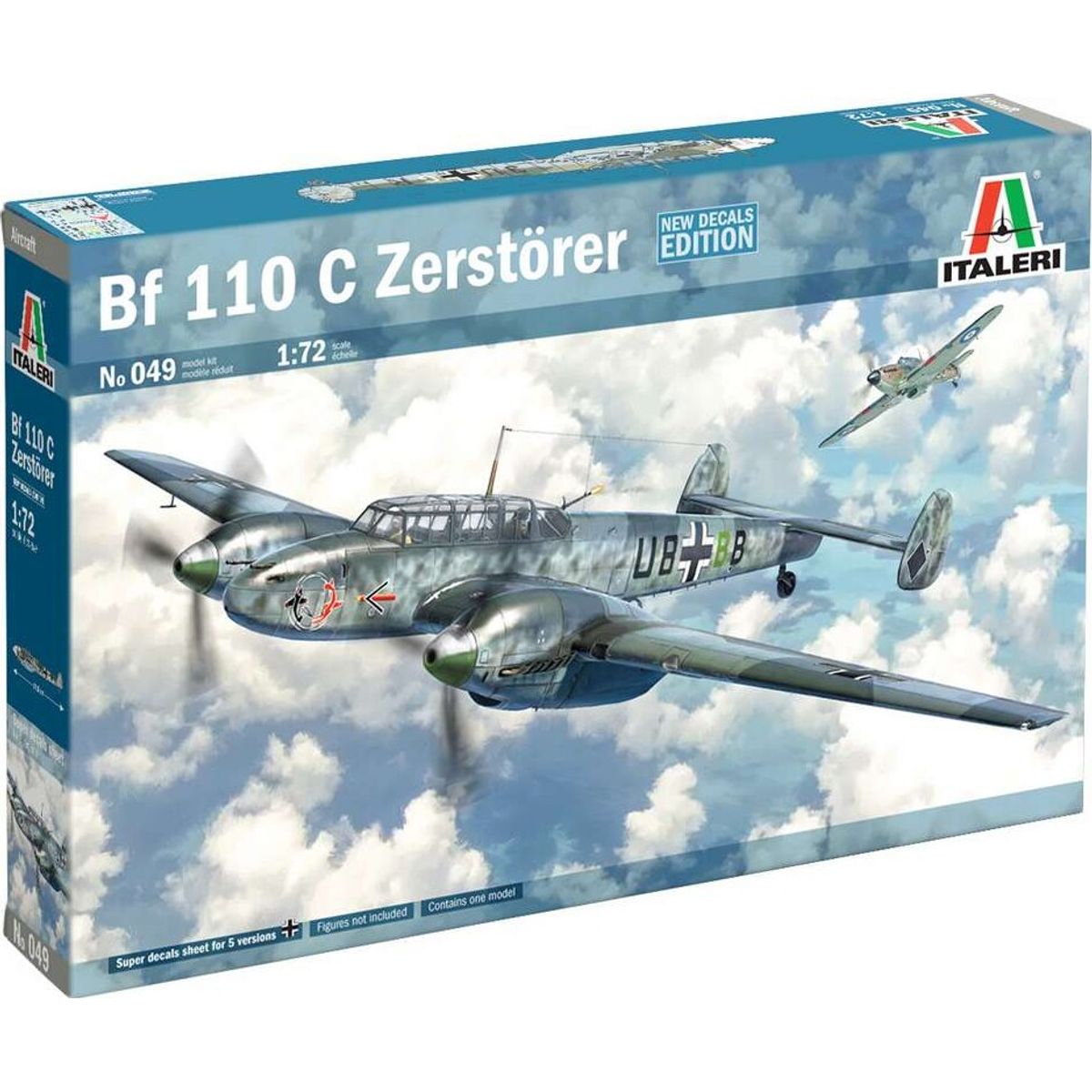 Italeri - Bf-110c Zerstörer Fly Byggesæt - 1:72 - 0049s