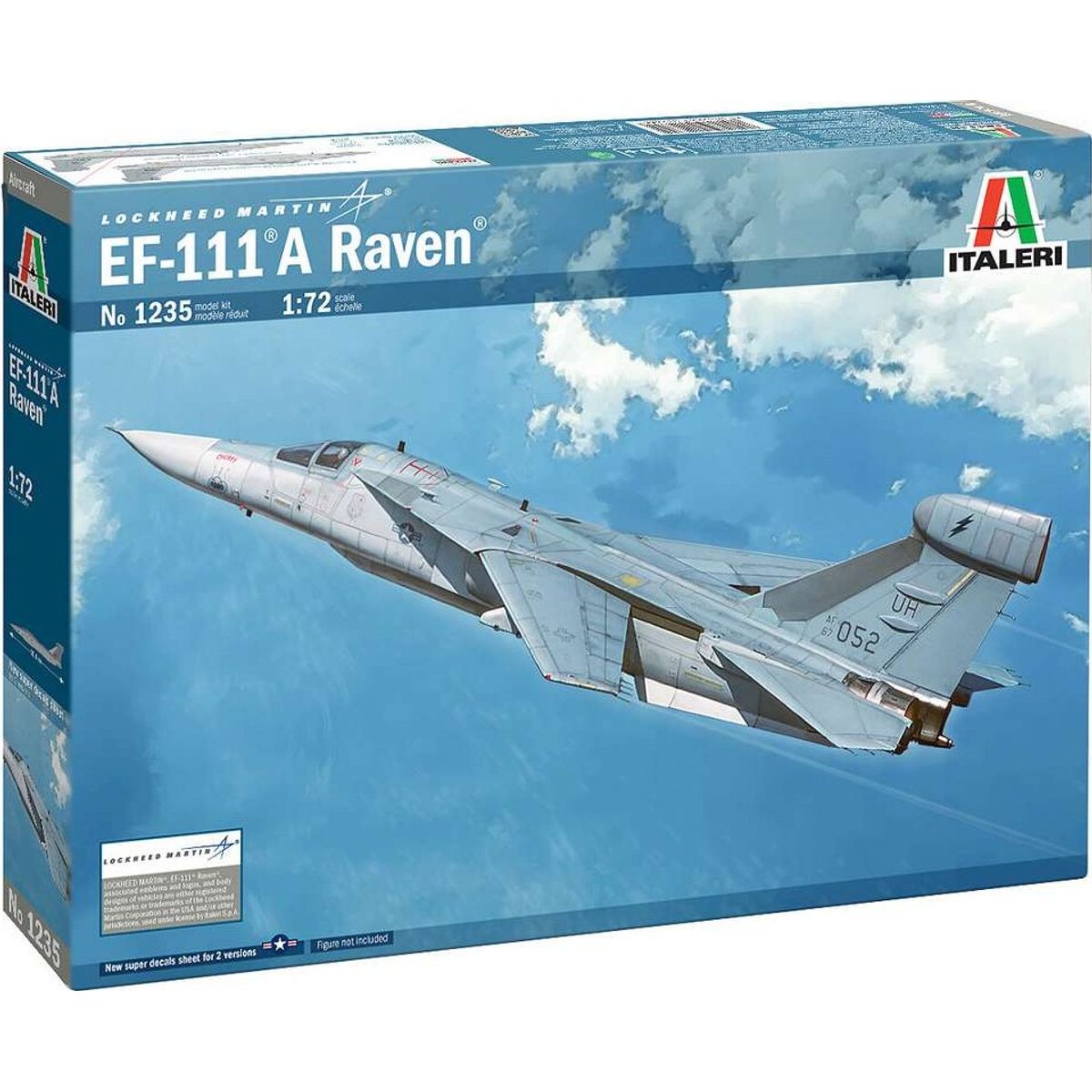 Italeri - Lockheed Martin - Ef-111 A Raven Byggesæt - 1:72 - 1235s