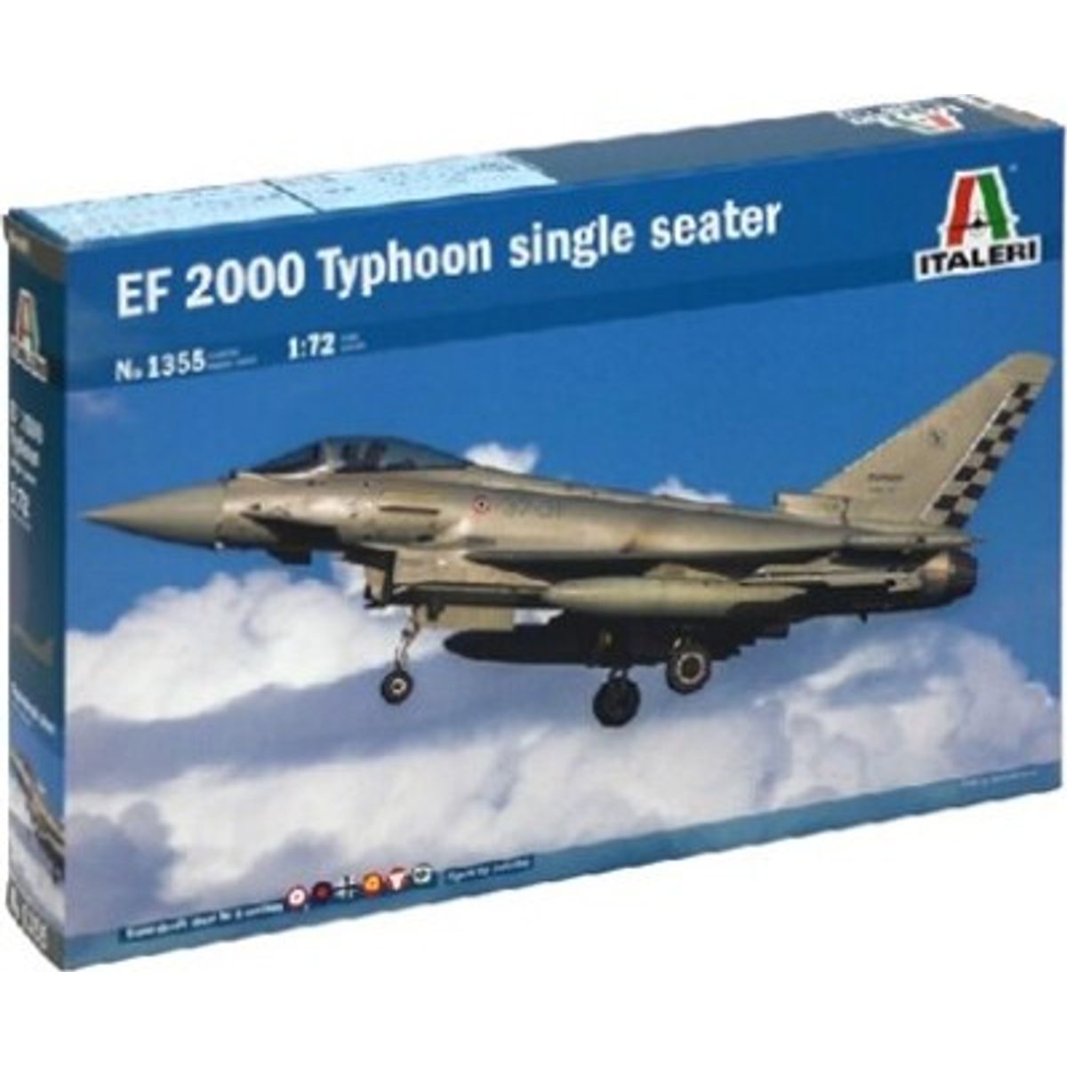 Italeri - Ef-2000 Typhoon Single Seater Byggesæt - 1:72 - 1355