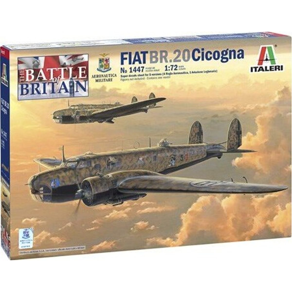 Italeri - Fiat Br.20 Cicogna Fly Byggesæt - 1:72 - 1447