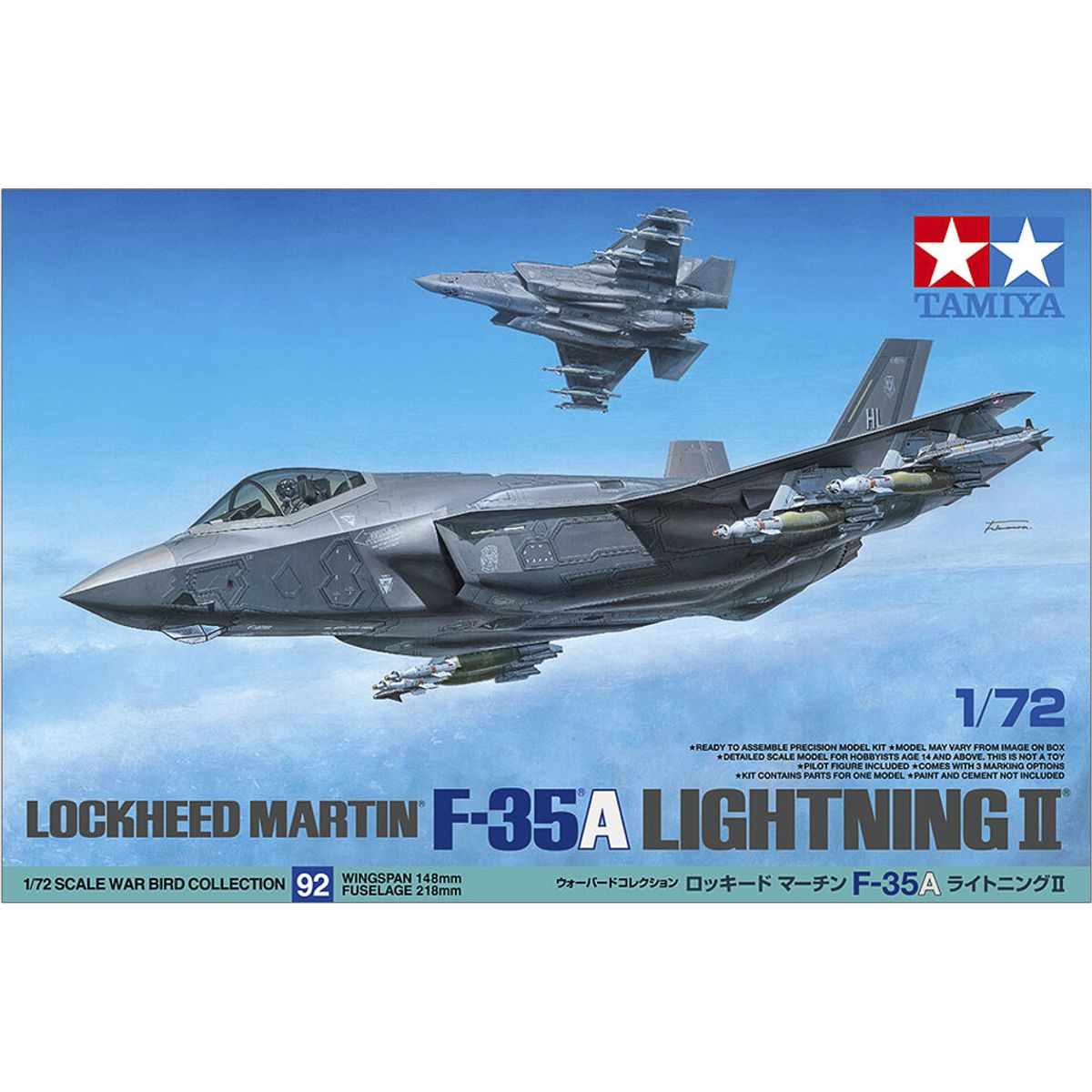 Tamiya - Lockheed Martin F-35a Lightning Ii Byggesæt - 1:72 - 60792