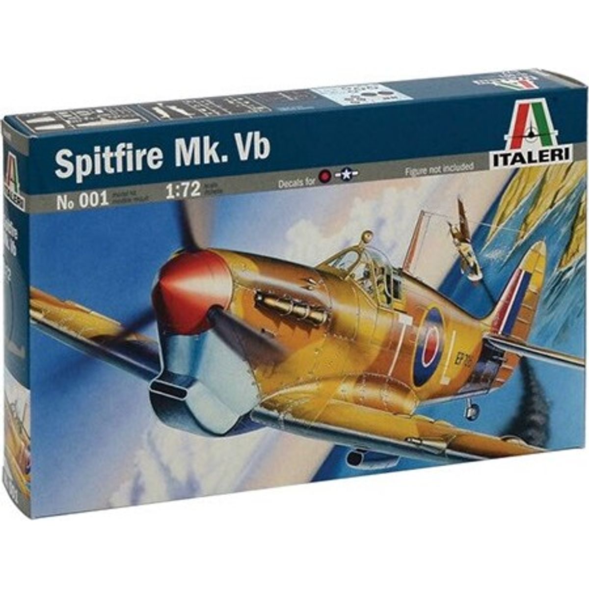 Italeri - Spitfire Mk.vb Fly Byggesæt - 1:72 - 0001s