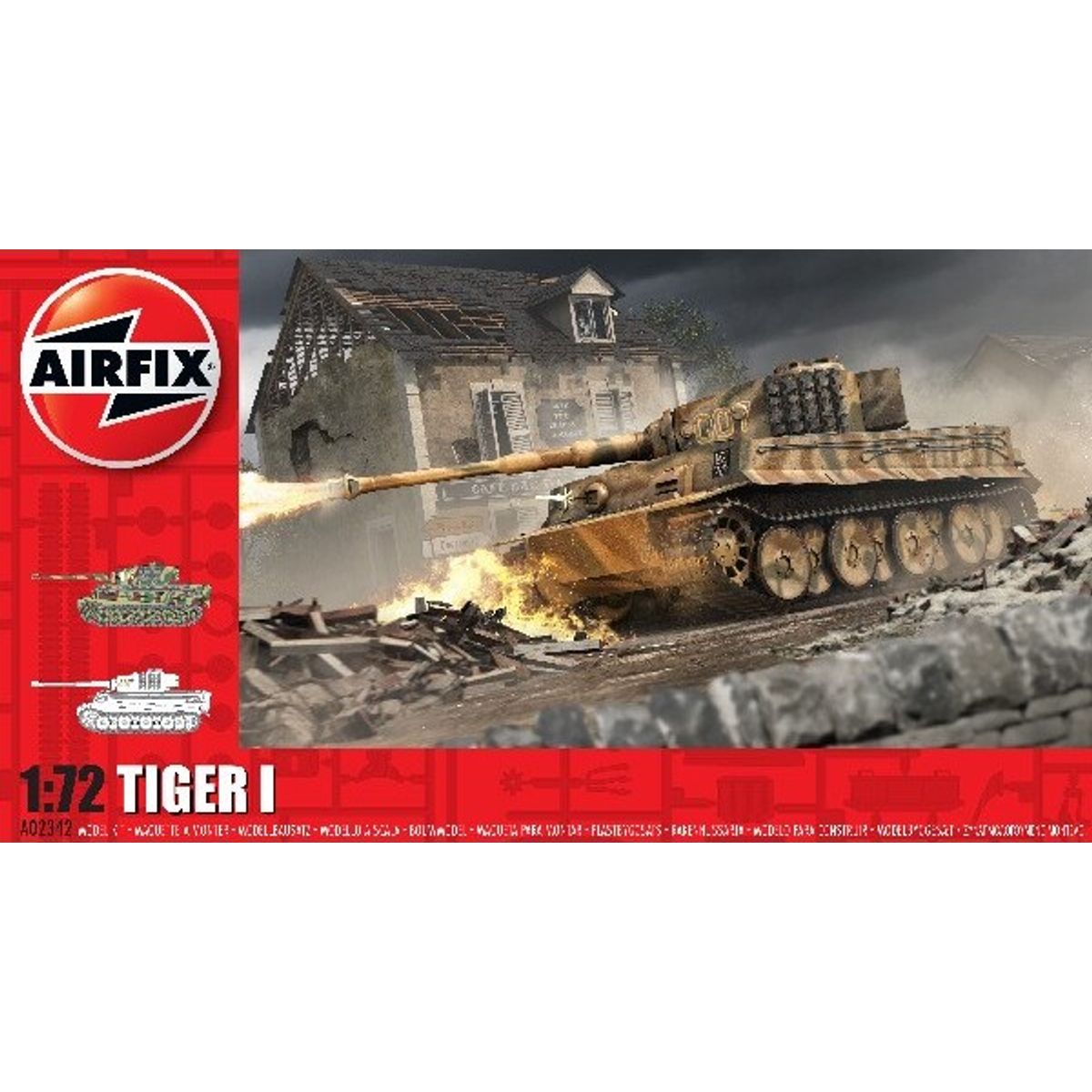 Airfix - Tiger I Tank Byggesæt - 1:72 - A02342