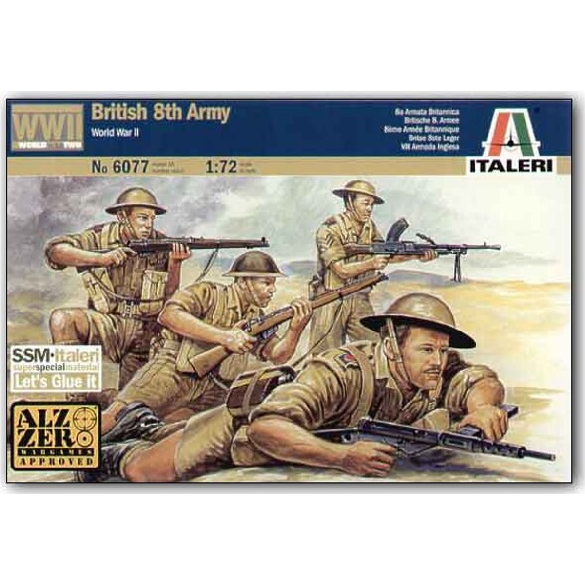 Italeri - Wwii - British 8th Army Byggesæt - 1:72 - 6077s