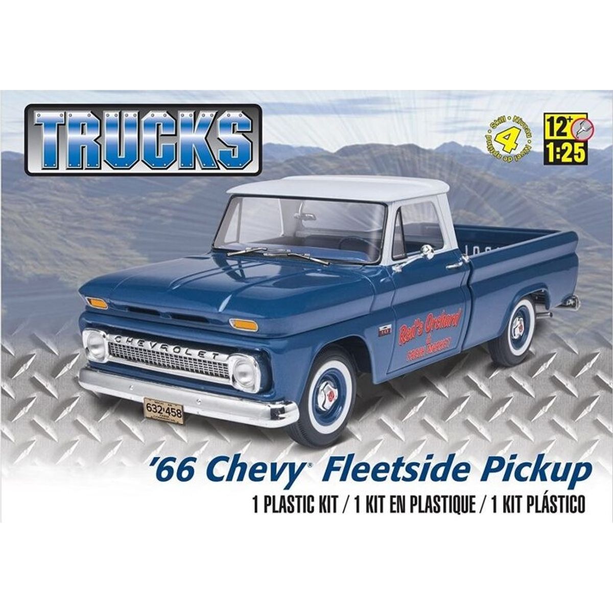 Revell - Chevy Fleetside Pickup Byggesæt - 1:25 - Level 4 - 17225