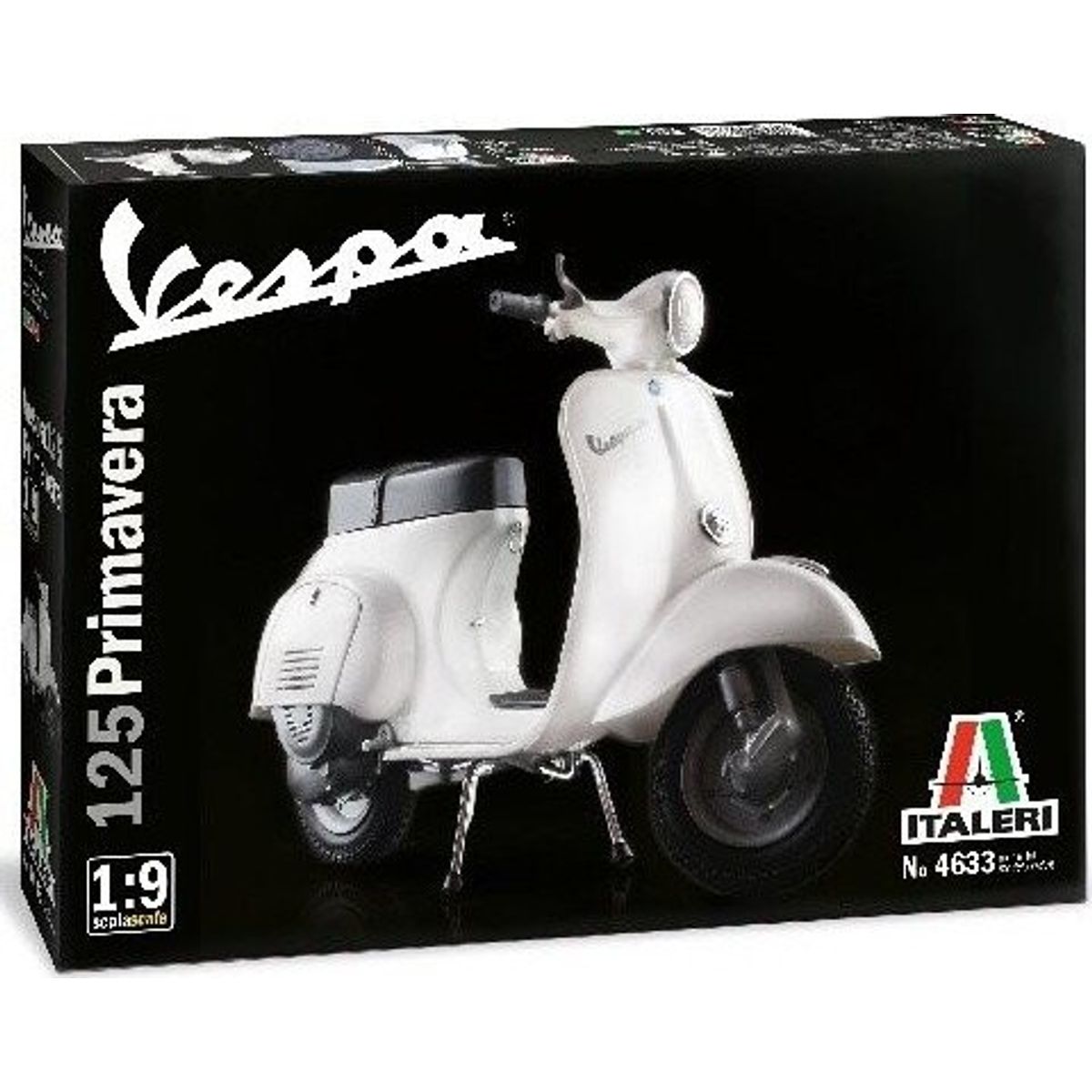 Italeri - Vespa 125 Primavera Scooter Byggesæt - 1:9 - 4633