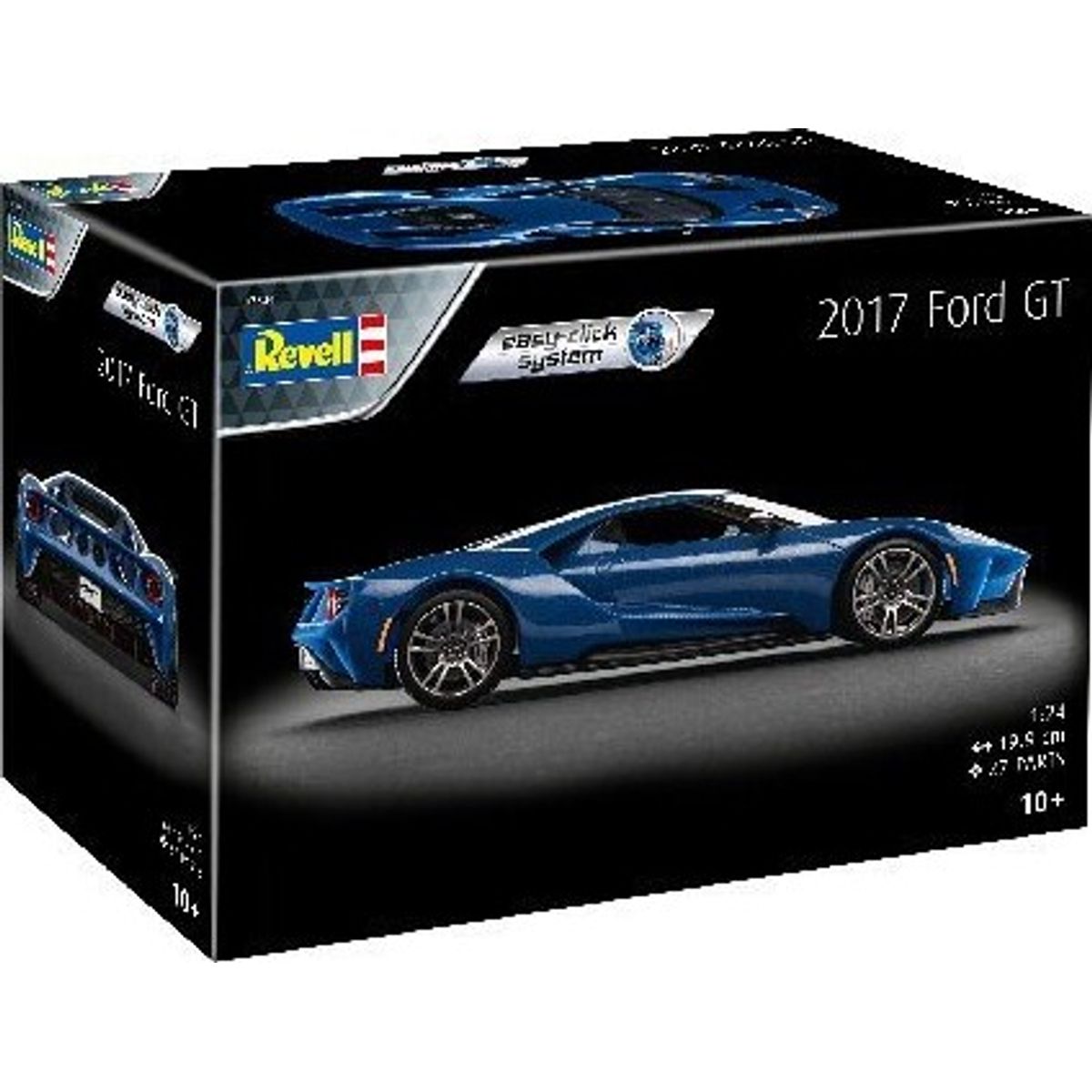 Revell - 2017 Ford Gt Bil Byggesæt - 1:24 - Easy Click - 07824