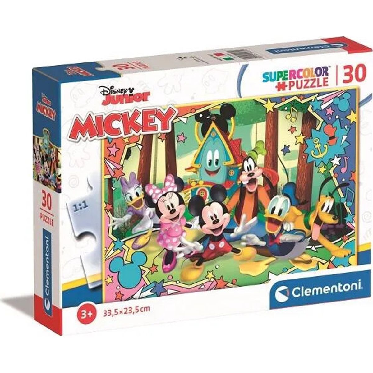 Mickey Mouse Puslespil - Disney Junior - 30 Brikker - Clementoni