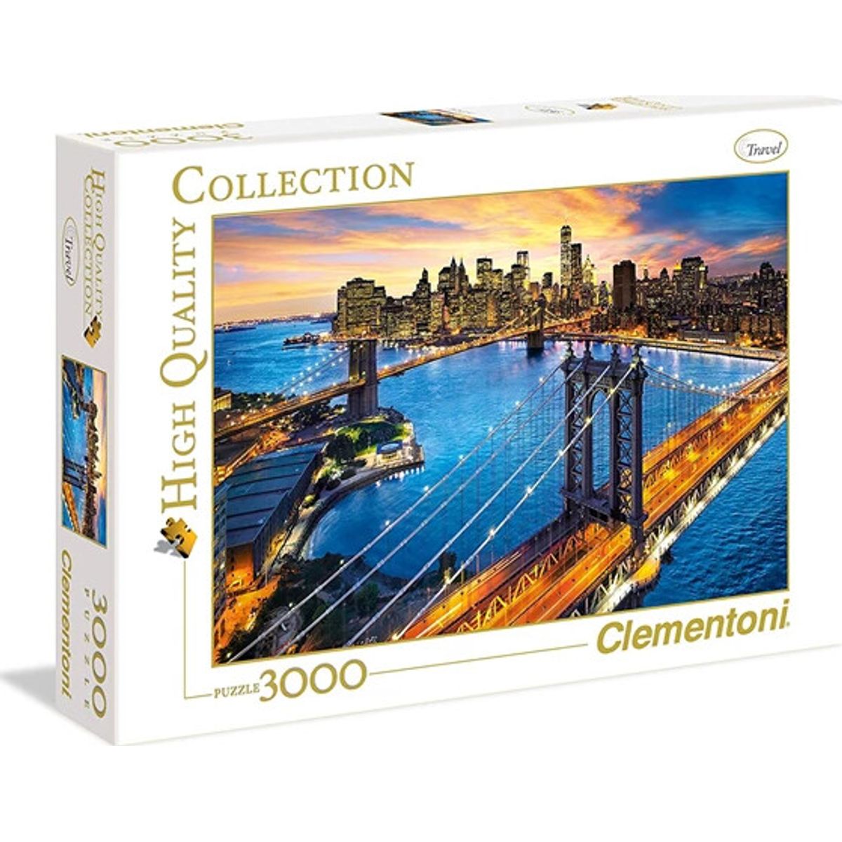 Clementoni Puslespil - New York - High Quality - 3000 Brikker