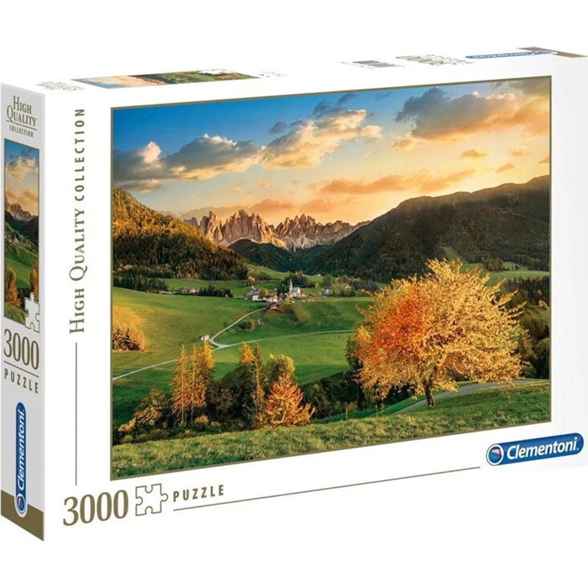 Clementoni Puslespil - The Alps - High Quality - 3000 Brikker