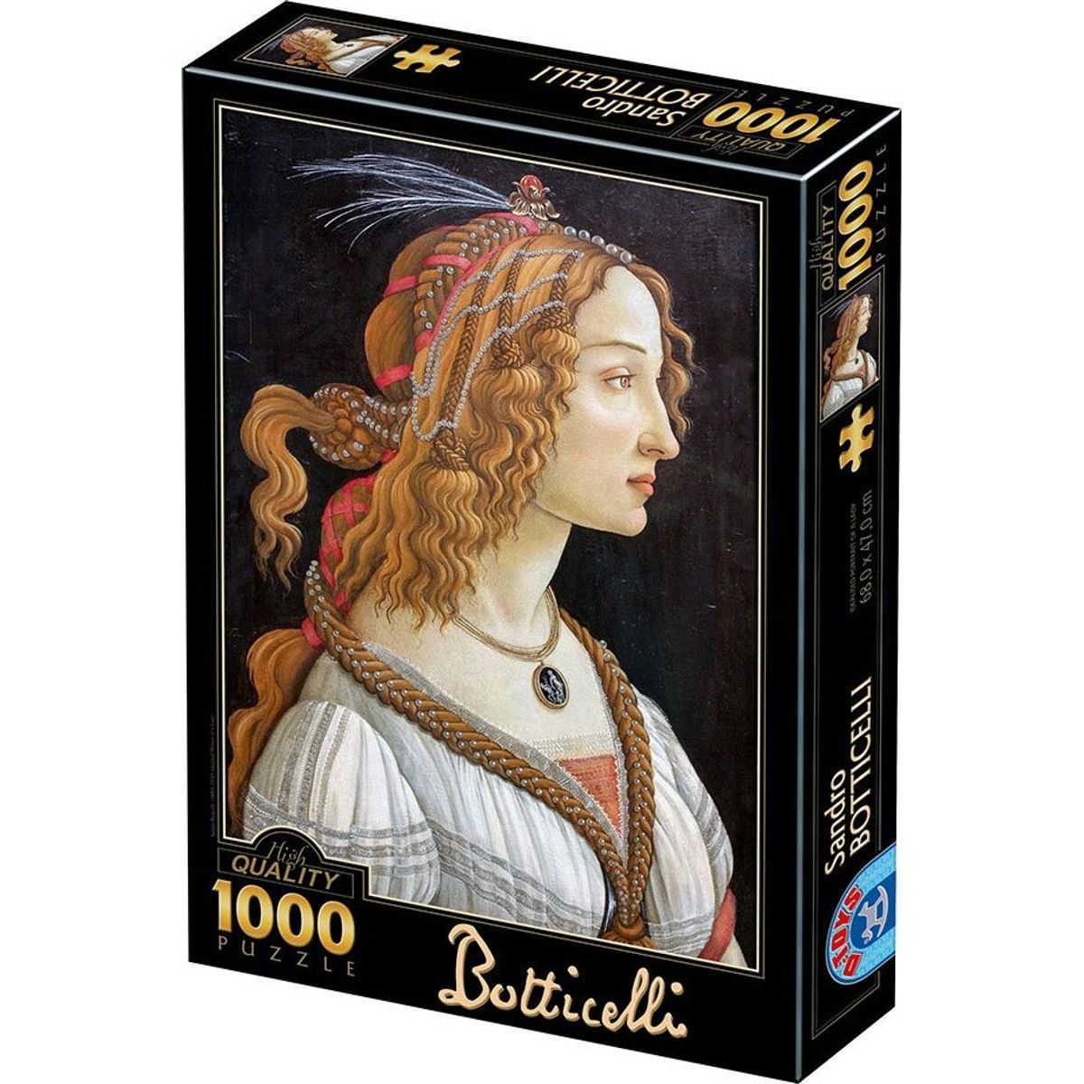 Puslespil - 1000 Brikker - Sandro Botticelli - Portræt