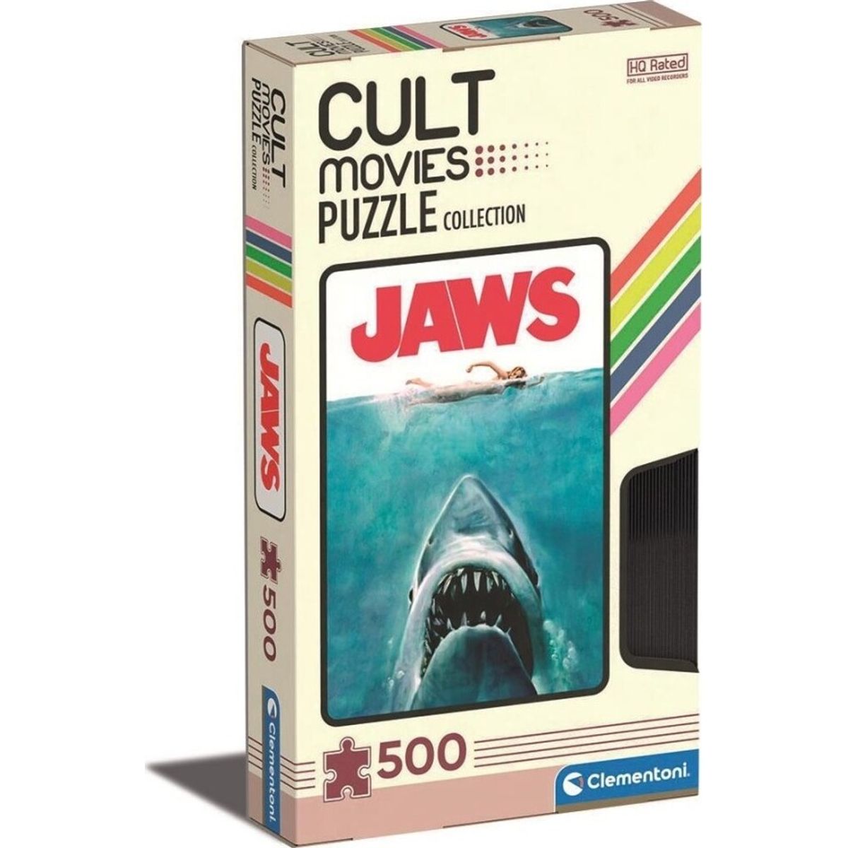 Clementoni Puslespil - Jaws - Cult Movies Collection - 500 Brikker