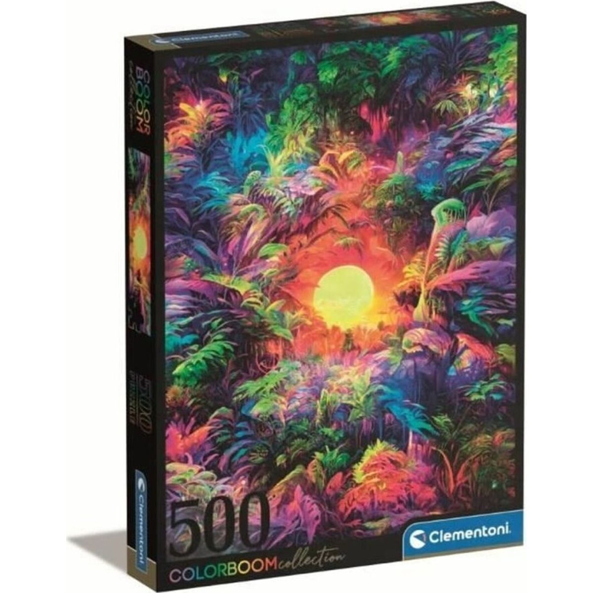 Clementoni Puslespil - Psykedelisk Jungle - Colorboom - 500 Brikker