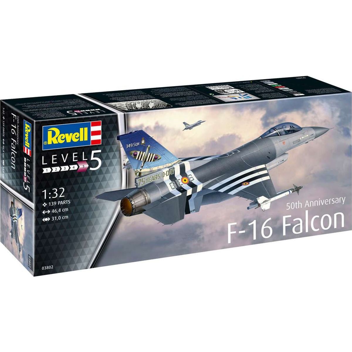 Revell - 50th Anniversary F-16 Falcon - 1:32 - Level 5 - 03802