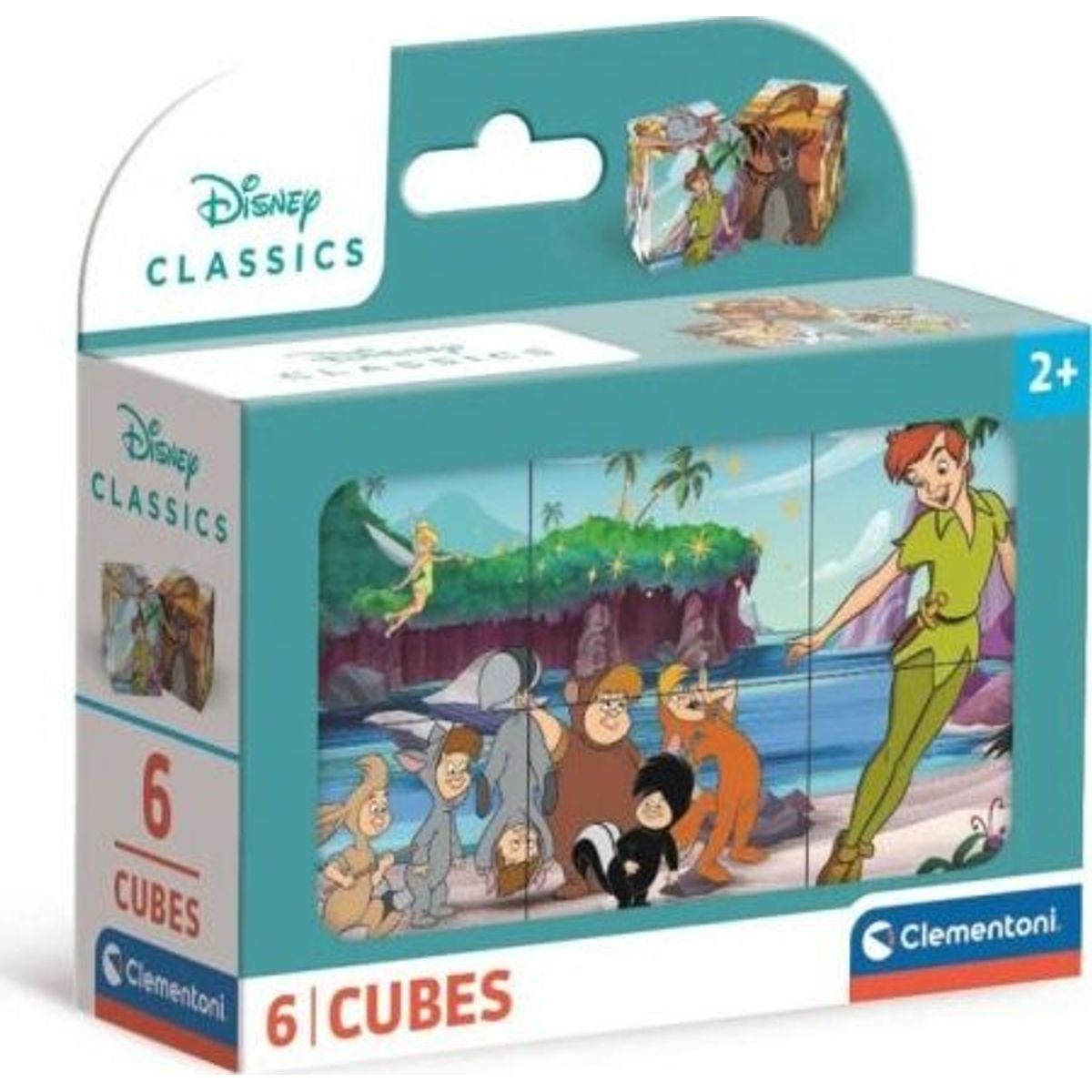 Disney Puslespil - Classics - 6 Kuber - Clementoni