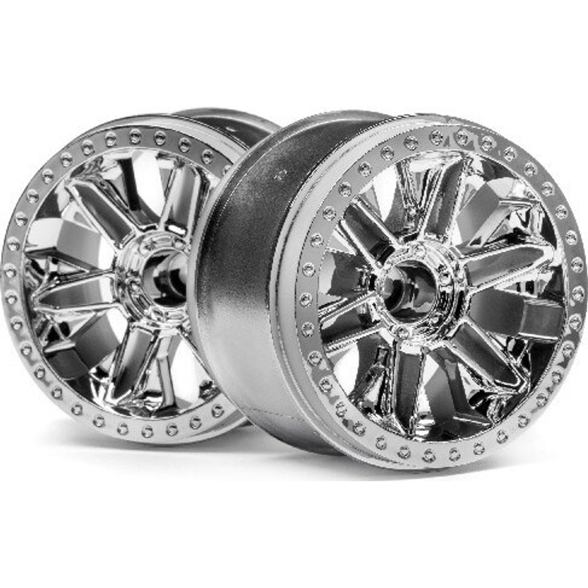 6-shot St Wheel (chrome/2pcs) - Hp116736 - Hpi Racing