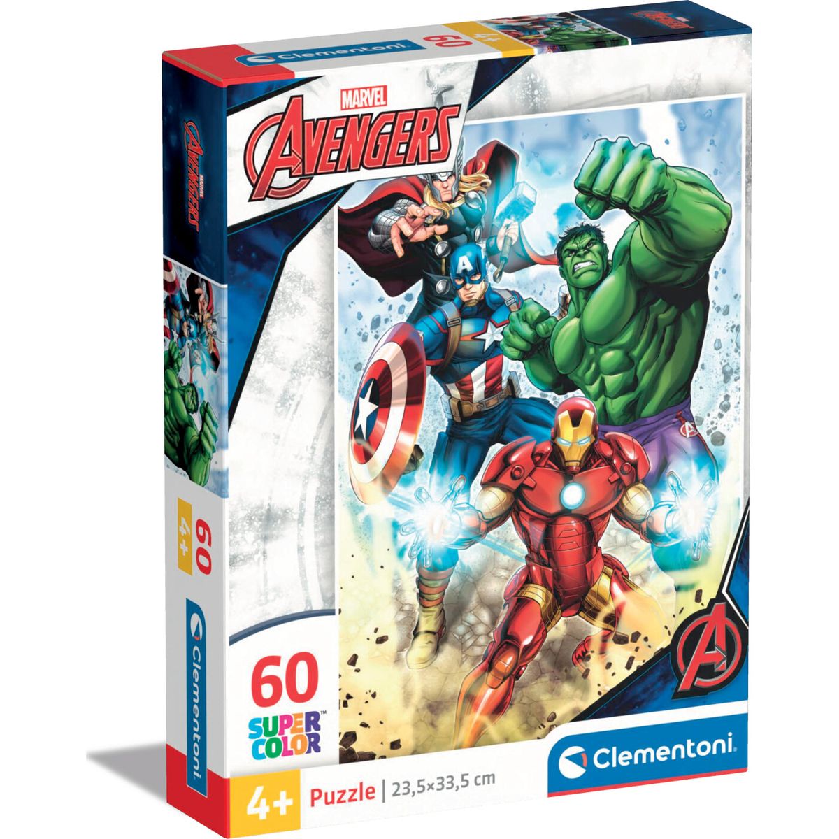 Marvel Puslespil - Avengers - Super Color - Clementoni - 60 Brikker