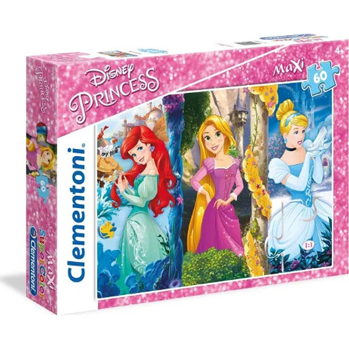 Disney Princess Puslespil - Maxi - 60 Brikker - Clementoni