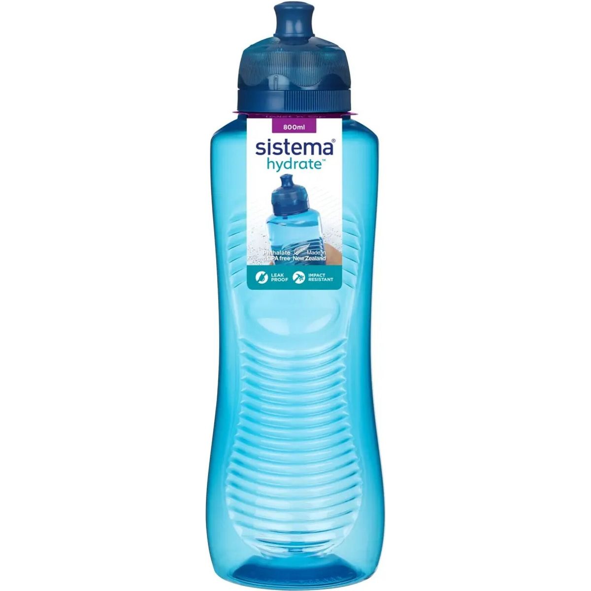 Sistema - Hydrate Gripper Drikkedunk - 800 Ml - Blå