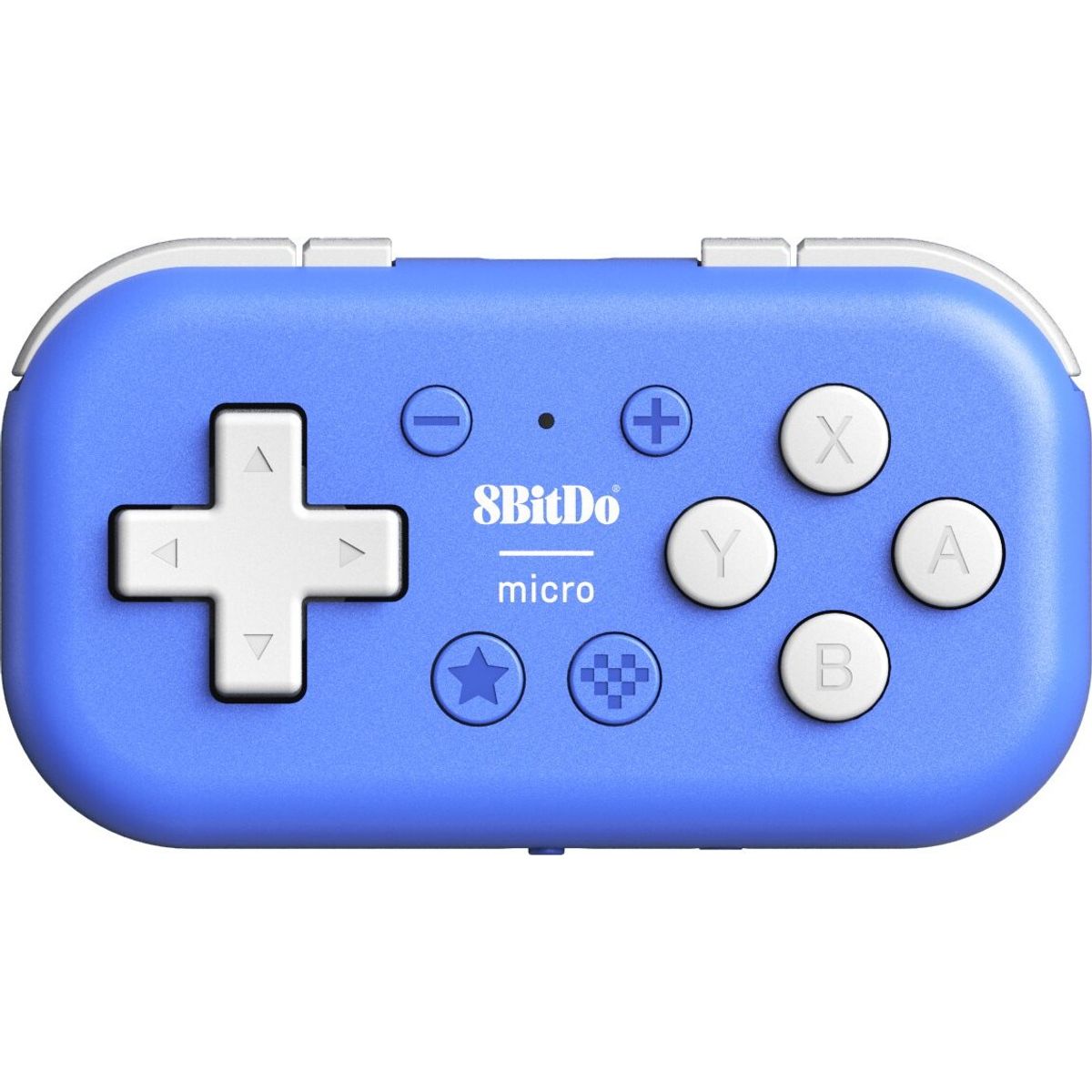 8bitdo - Micro - Bluetooth Controller Til Android Pc Macos - Blå