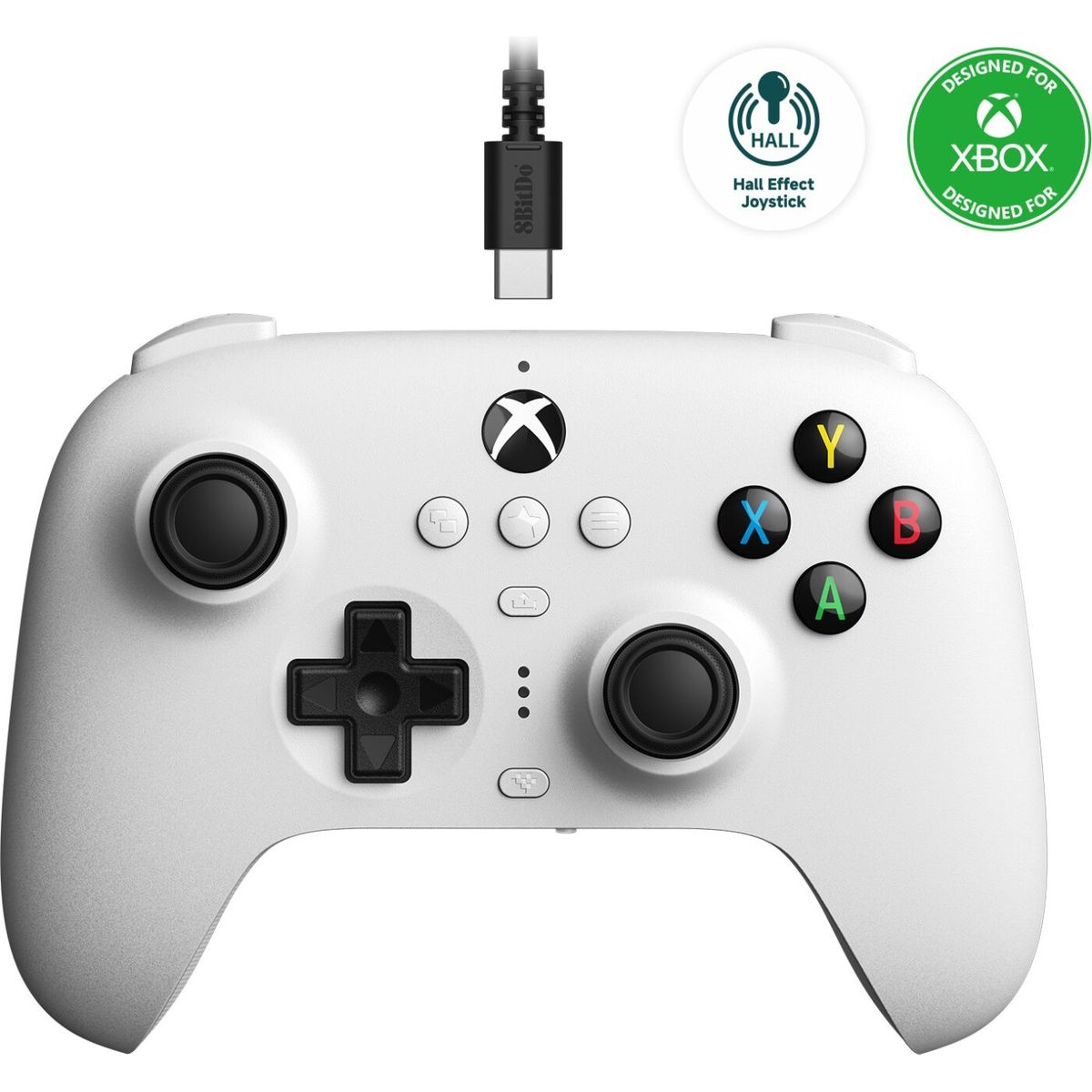 8bitdo Ultimate Wired Controller For Xbox Hall Ed/ White