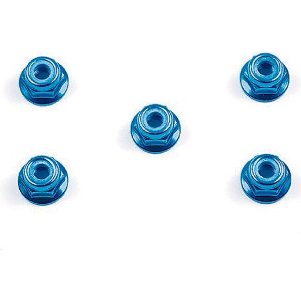 4mm Flange Lock Nut Blue - 53159 - Tamiya