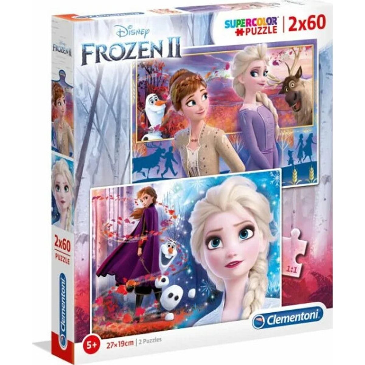 Frost Puslespil - Disney Frozen 2 - 2x60 Brikker - Clementoni