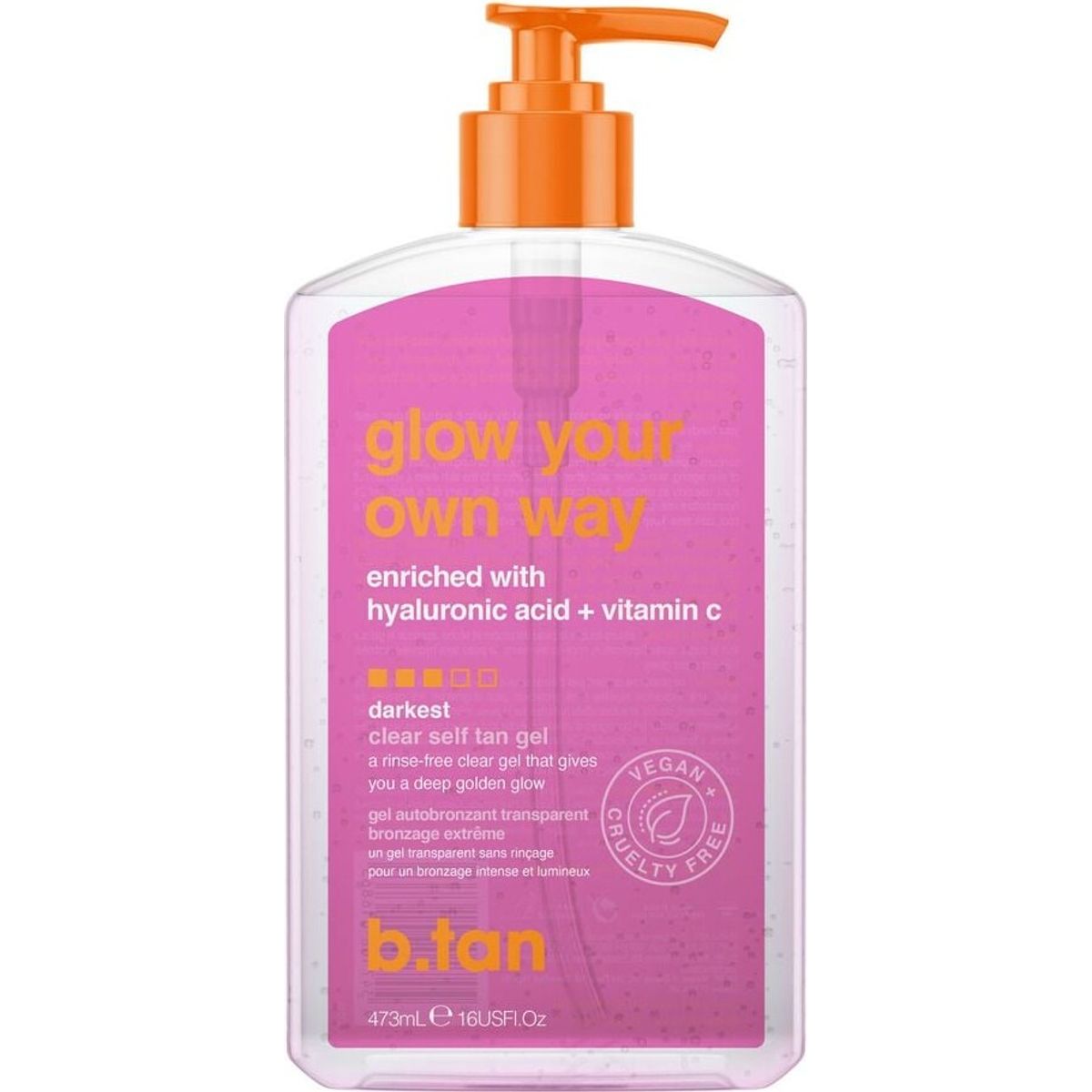 B.tan - Glow Your Own Way Self Tan Gel - 473 Ml