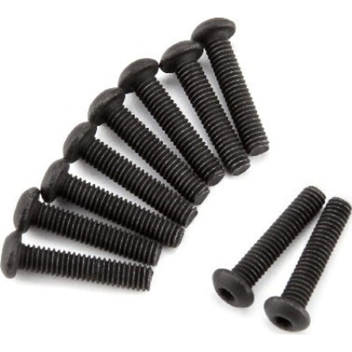 Button Head Screw M2.5x12mm (hex Socket/10pcs) - Hp116854 - Hpi Racing